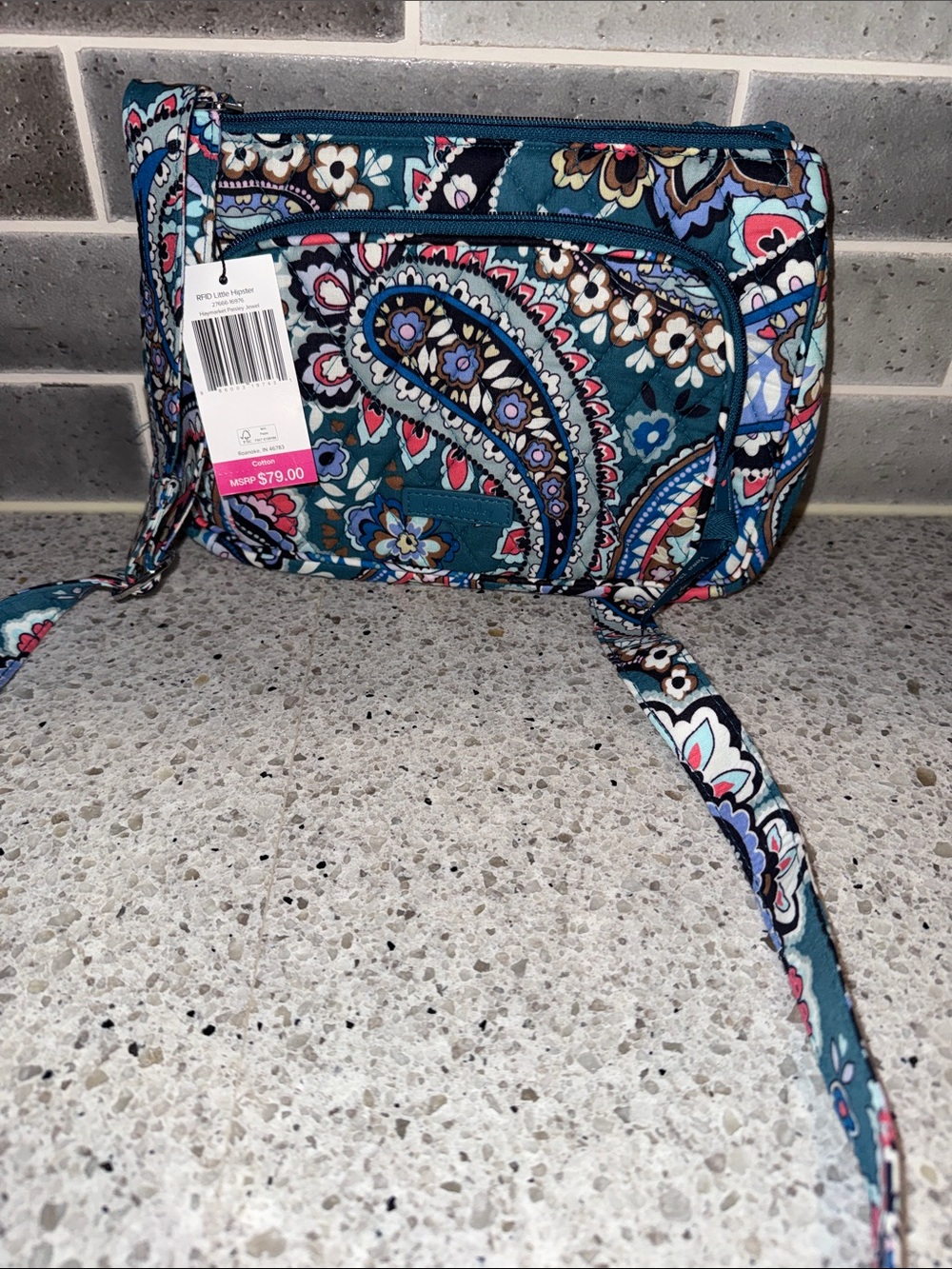 Vera Bradley Haymarket Paidley Jewel Little Hipster NWT